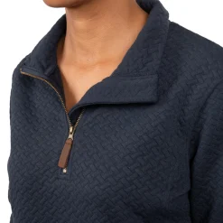 Women Aerion Adelia Quarter Zip Quilt Sweatshirt