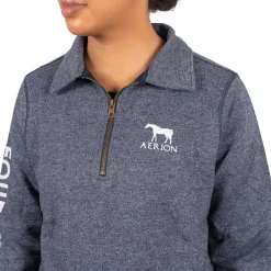 Women Aerion Equestrian Quarter Zip Polo Sweatshirt