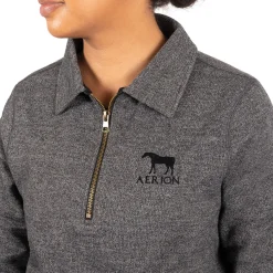 Women Aerion Equestrian Quarter Zip Polo Sweatshirt