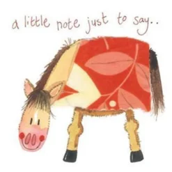Alex Clark Little Note Horse Greeting Card