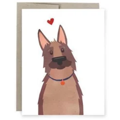 Art of Melodious German Shepard Greeting Card