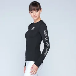 Women Asmar Equestrian Sustainable Long Sleeve Logo Tee