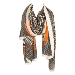 AWST International AWST Acrylic Cashmere Snaffle Bit & Houndstooth Scarf