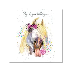Bella Flor Hopper Horse Around Birthday Card
