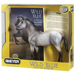 Breyer Freedom Wild Blue Horse & Book Set