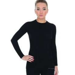 Women Brubeck Active Wool Women's Long Sleeve Shirt