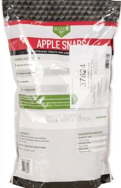 Buckeye Nutrition All Natural No Sugar Added Apple Snaps Horse Treats 1.8 kg