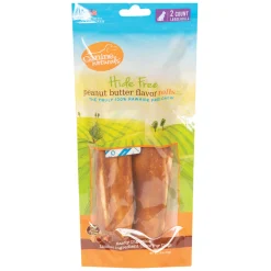 Canine Naturals Hide Free Peanut Butter Flavour Rolls Dog Treats 18 cm - 2 Pack