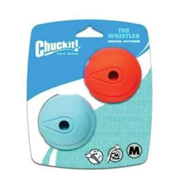 Chuck It Chuckit! Whistle Ball Medium - Pack of 2