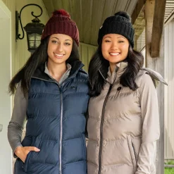 Cinto Cable Knit Pom Pom Toque