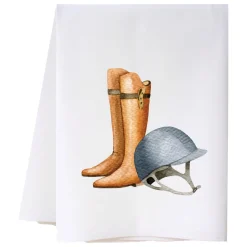 Cinto x Cora & Pate Equestrian Helmet & Boots Dishtowel