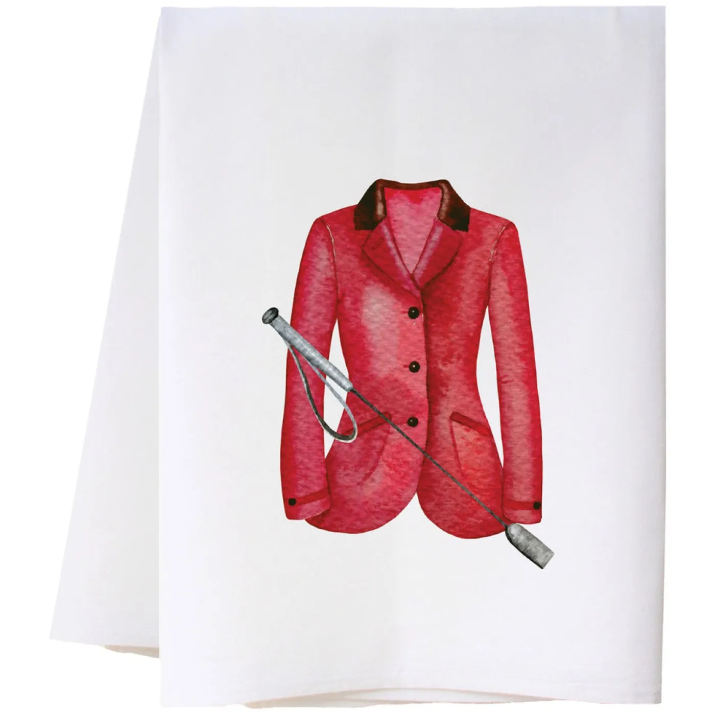 Cinto x Cora & Pate Red Equestrian Jacket Dishtowel