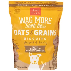Cloud Star Wag More, Bark Less Oven Baked Crunchy Peanut Butter Dog Treats 1.36 kg