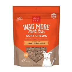 Cloud Star Wag More, Bark Less Soft & Chewy Creamy Peanut Butter Dog Treats 170 g