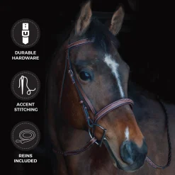 Connemara Padded Fancy Stitched Bridle