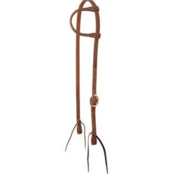 Copper Canyon Harness Leather One Ear Headstall W/ Ties