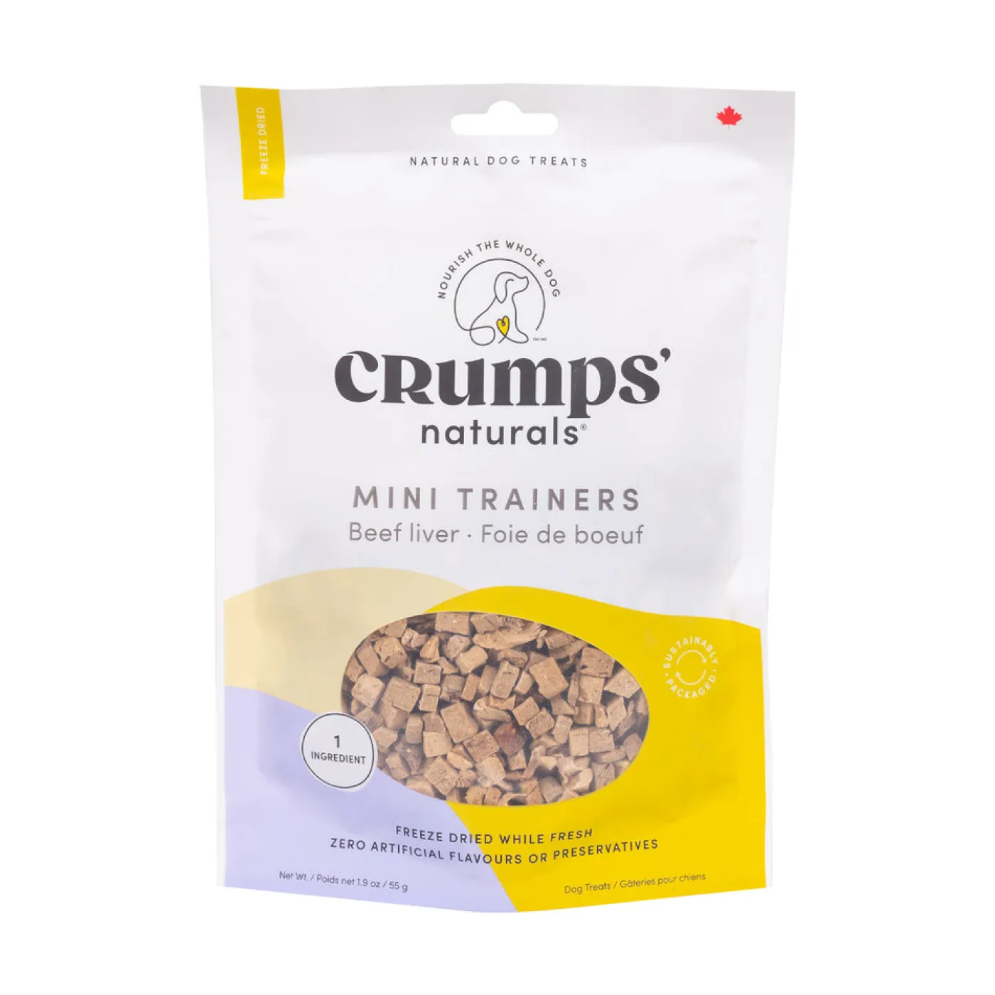 Crumps Naturals Crumps Freeze-Dried Beef Liver Mini Trainers 55 g