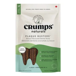 Crumps Naturals Crumps Plaque Busters Bacon Dog Chews 18 cm