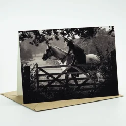 Greenhawk Equestrian Sport CSP Gate Closing Greeting Card