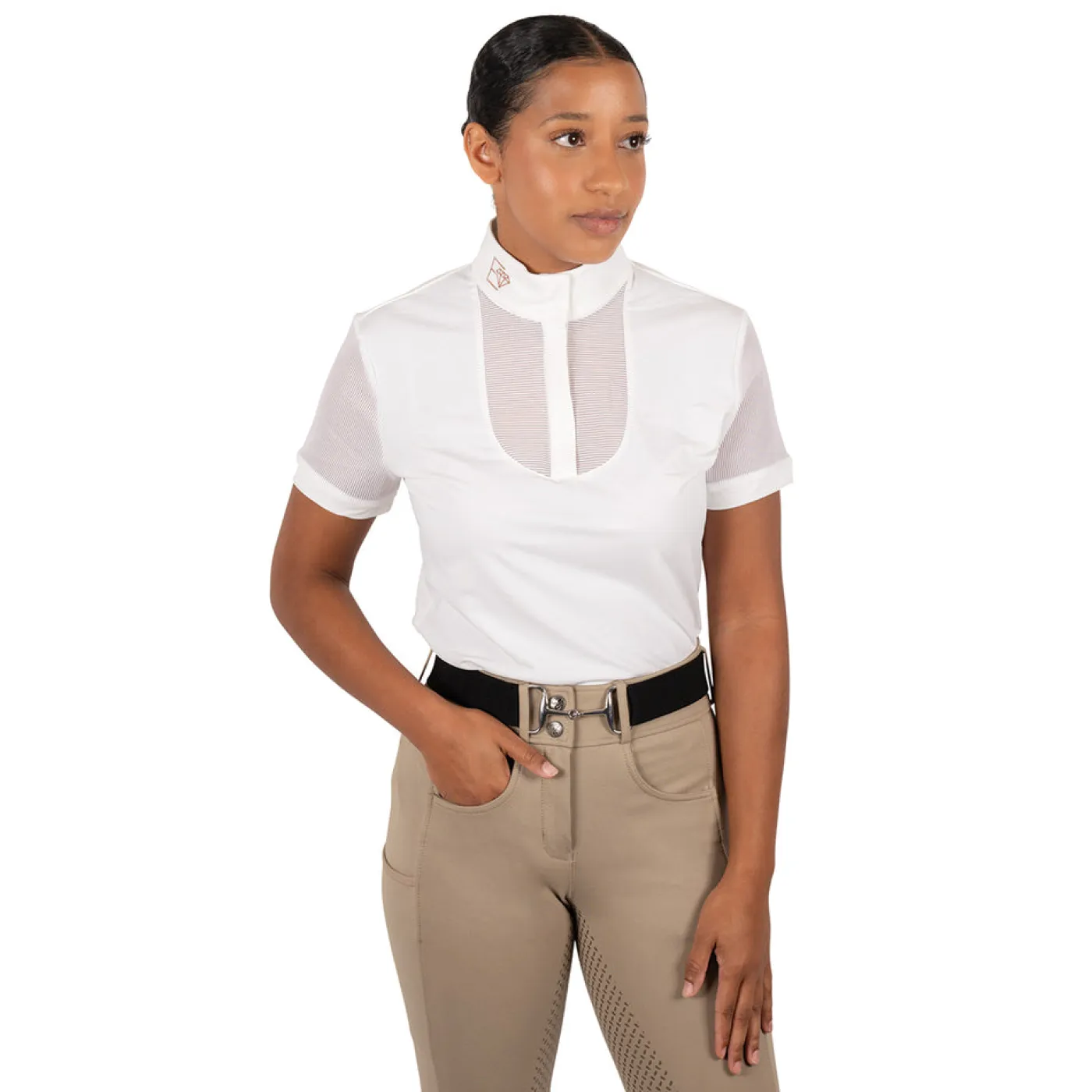 Elation Diamond Chiara Short Sleeve Show Shirt