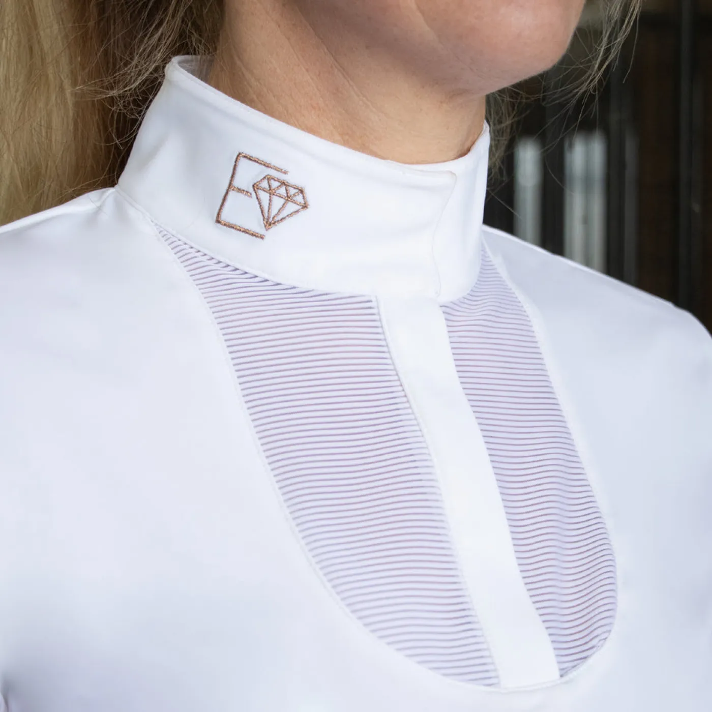 Elation Diamond Chiara Short Sleeve Show Shirt