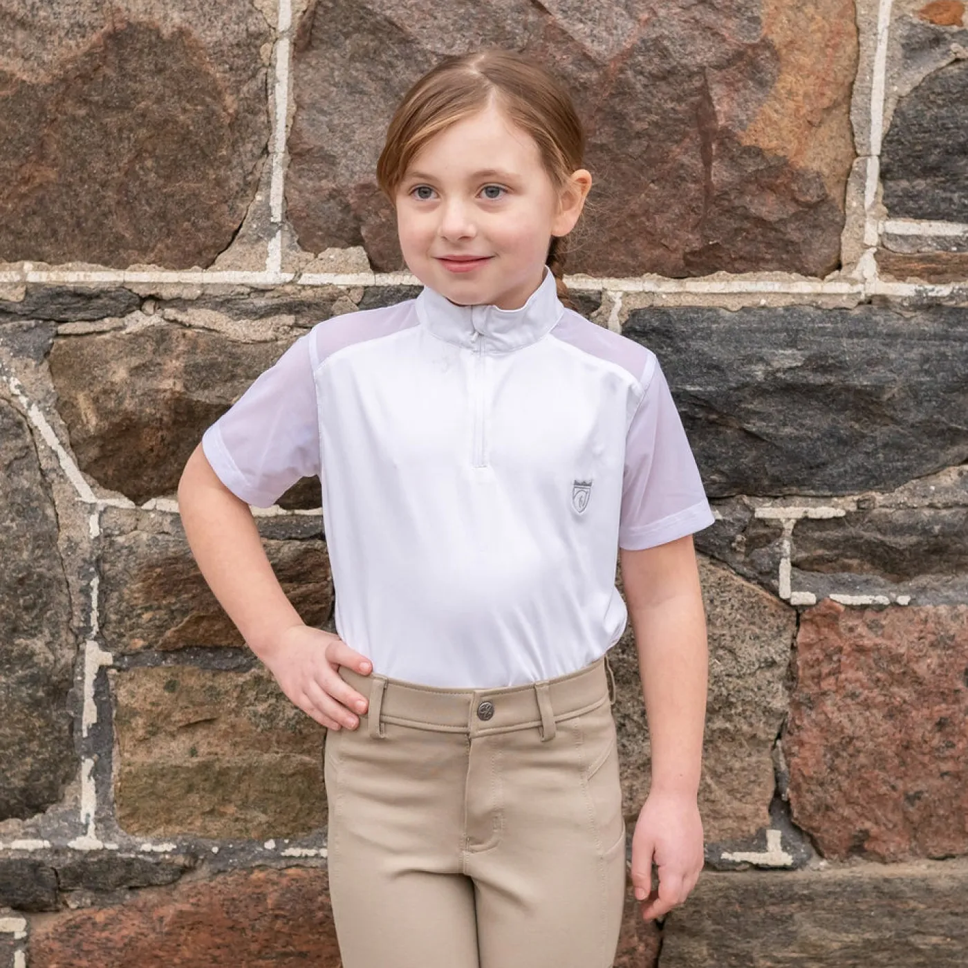 Kids Elation Platinum Amalfi Short Sleeve Show Shirt - Kids'