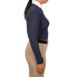 Elation Platinum Sicily Perforated Long Sleeve Show Shirt