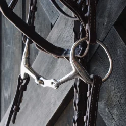EvoEq Eggbutt French Link Snaffle Bit
