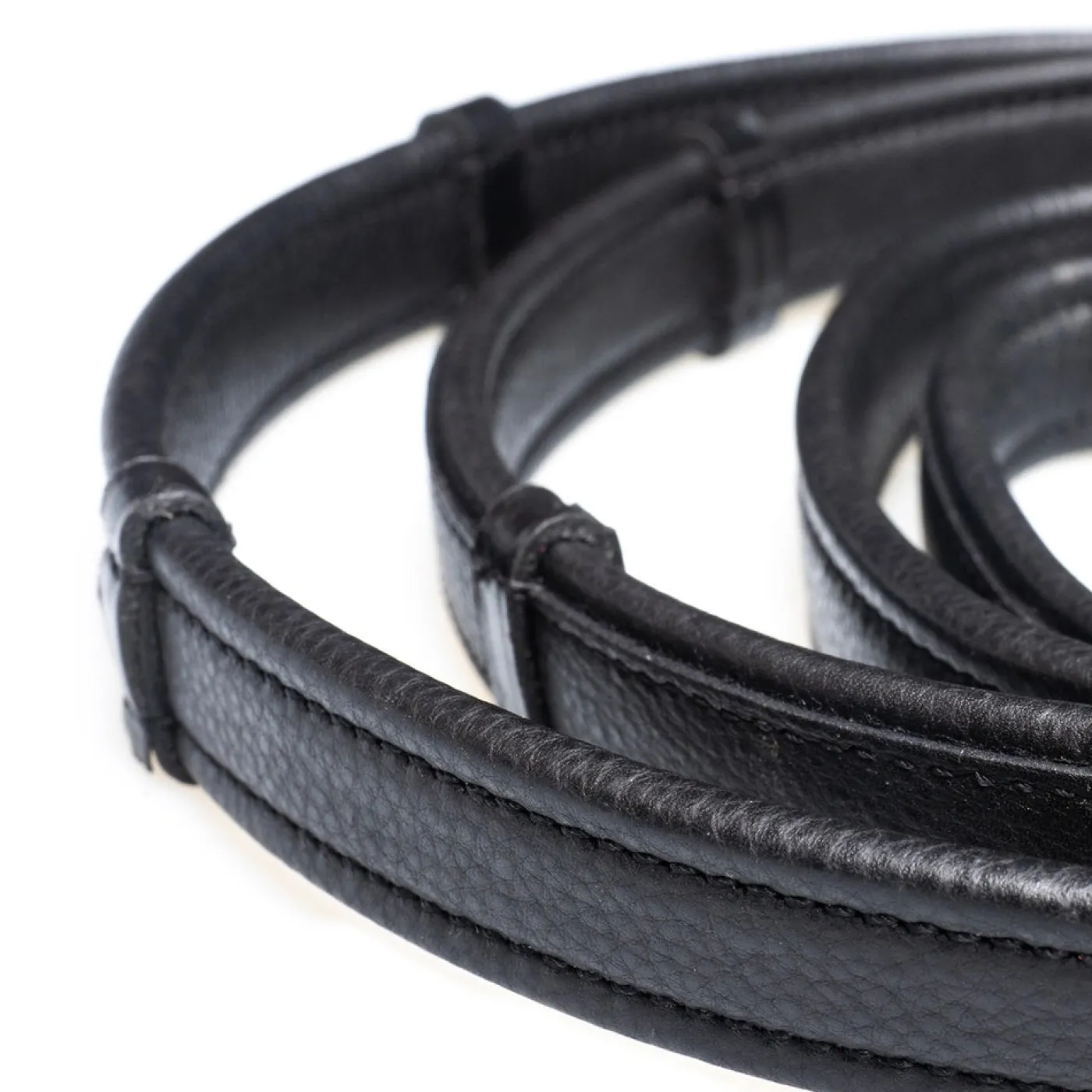 Flexible Fit Equestrian FFE Padded Leather Reins W/ Stoppers