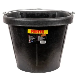 Fortiflex Fortex Rubber Flat Back Bucket 17 L
