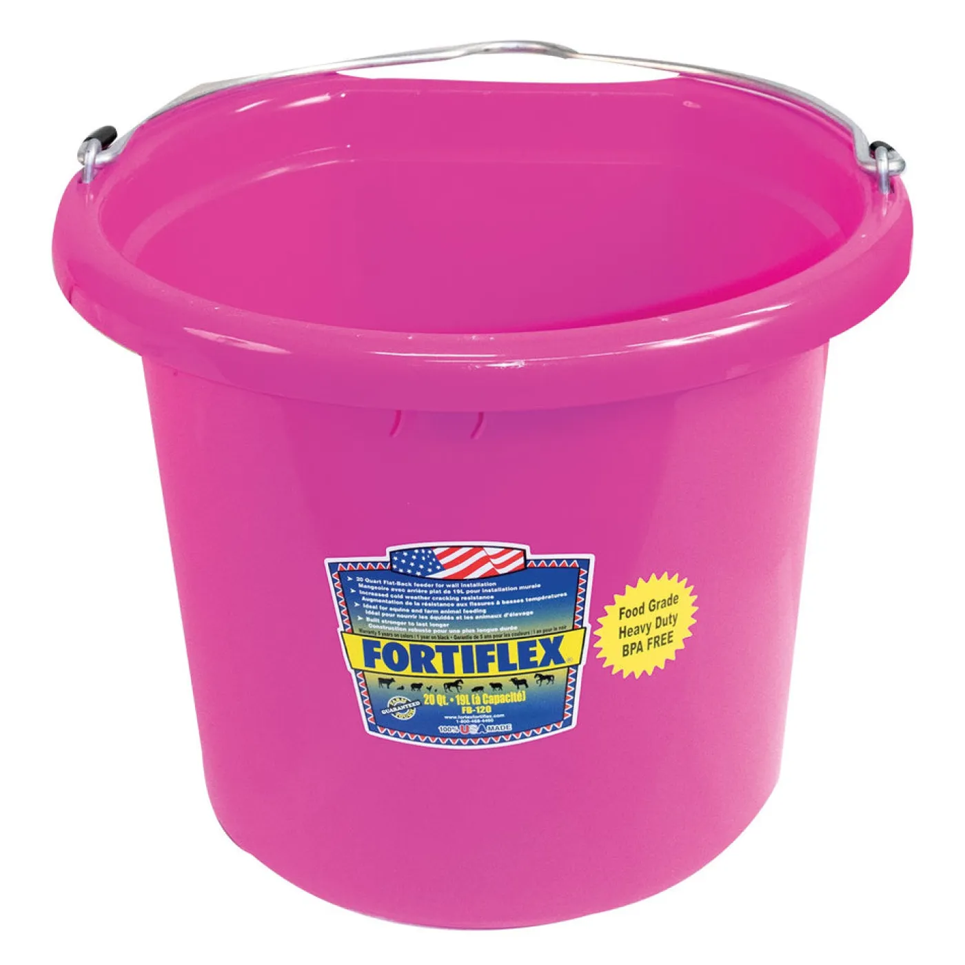 Fortiflex Flat Back Bucket 7.5 L