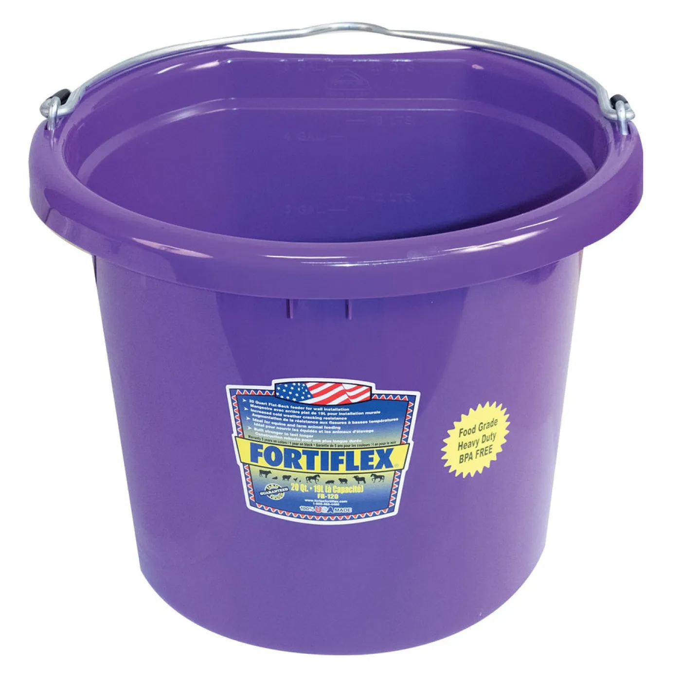 Fortiflex Flat Back Bucket 7.5 L
