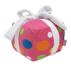 Fou Fou Brands Birthday Present Pink Plush Dog Toy