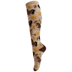 Four White Socks Beautiful Bays Knee High Socks