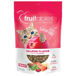 Fruitables Pet Fruitables Wildly Natural Salmon & Cranberry Crunchy Cat Treats 70 g