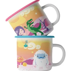 Gourmet Village Colour Changing Whimsical Two Mug Set
