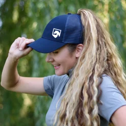 Greenhawk Mesh Back Pony Tail Baseball Cap