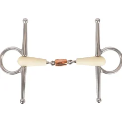 Happy Mouth Horse Bits Happy Mouth Full Cheek Bit W/ Copper Roller
