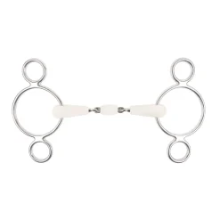 Happy Mouth Horse Bits Happy Mouth Two Ring Elevator Bit W/ Roller