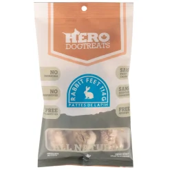 Hero Dog Treats Dehydrated Rabbit Feet 114 g
