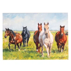 Bella Flor Ink on Paper Horses Painting Birthday Card