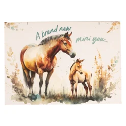 Bella Flor Ink on Paper Mini You New Baby Card