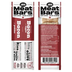 Jay's Tasty Adventures Jay's Uncured Bacon & Apple Meat Bar Dog Chew 28.35 g