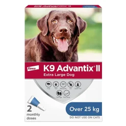 K9 Advantix II Flea & Tick Treatment for Dogs Over 25 kg - 2 Doses