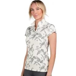 Women Kastel Denmark Cap Sleeve Print Shirt