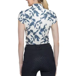 Women Kastel Denmark Cap Sleeve Print Shirt