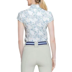 Women Kastel Denmark Cap Sleeve Print Shirt