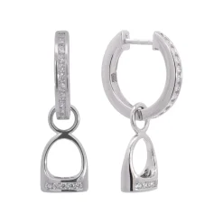 Kelly Herd Hanging English Stirrup Earrings