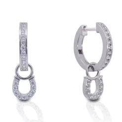 Kelly Herd Hanging Horseshoe Earrings