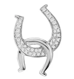 Kelly Herd Interlocking Double Horseshoe Pendant